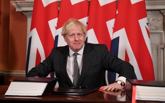 英國脫離歐盟後把加入CPTPP定位為貿易政策的支柱。圖為英國首相約翰遜。（圖源：路透社）
