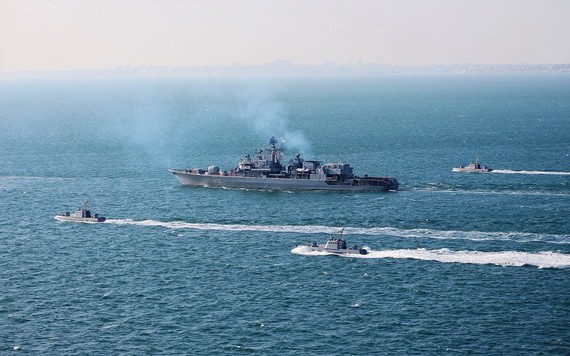 北約與烏克蘭在黑海舉行海上微風軍演。(圖源:推特)