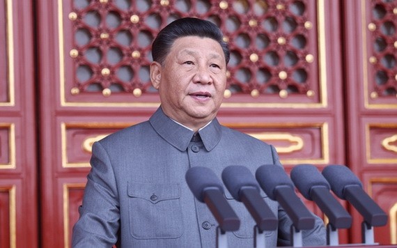 中國共產黨中央總書記、國家主席、中央軍委主席習近平發表重要講話。(圖源:新華社)