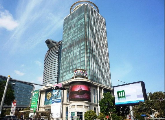 聳立於金邊城市中心的柬埔寨銀行。(圖源:互聯網)
