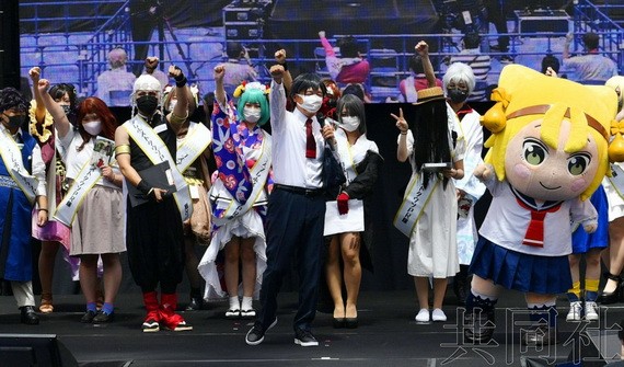 “世界COSPLAY峰會”7日在日本名古屋市舉行開幕儀式。（圖源：共同社）