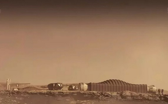 圖為阿爾法火星山丘示意圖。(圖源:AP)