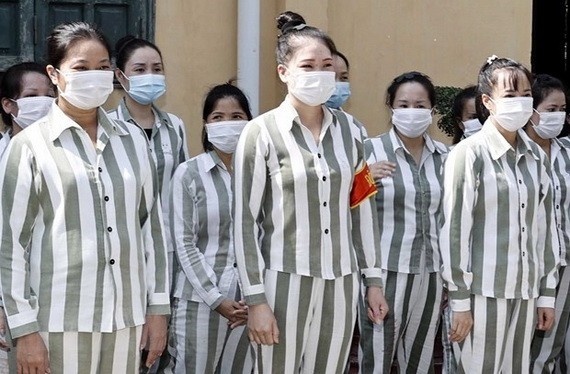 圖為玉理監獄的女囚犯們。(圖源:越通社)