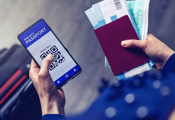 疫苗護照。（示意圖源：互聯網）