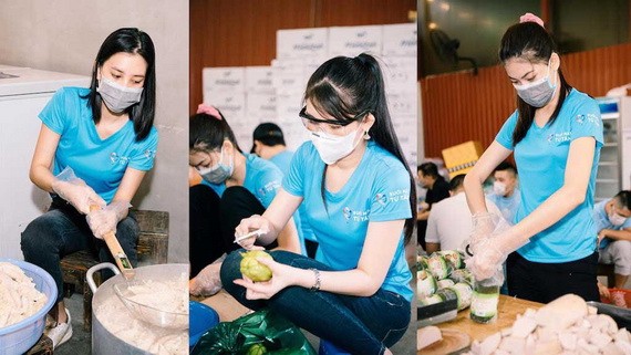 許多佳麗參加「愛心食堂」活動。