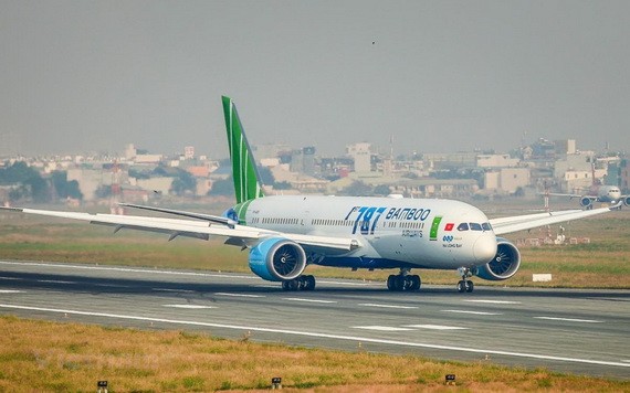 圖為越竹航空的一架波音787夢幻客機。（圖源：越通社）