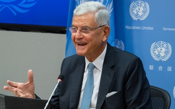 聯合國大會主席博茲克爾。（圖源：聯合國）