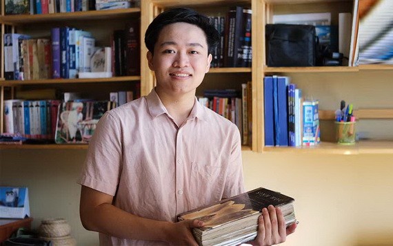 童玉霞與他的學習區角。（圖源：VnE）