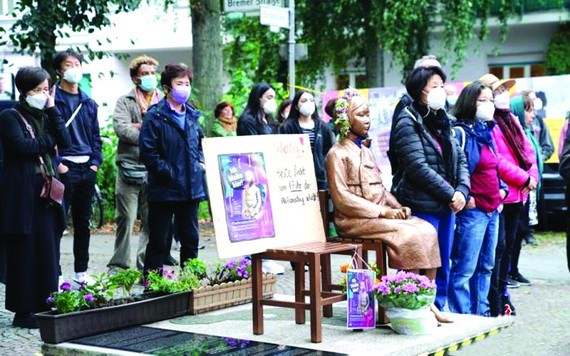 韓團體柏林集會促保留慰安婦雕像