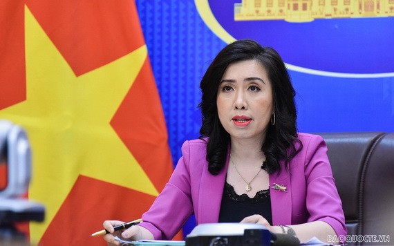 外交部發言人黎氏秋姮。（圖源：阮紅）