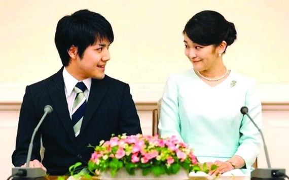 小室圭與真子公主。（圖源：互聯網）