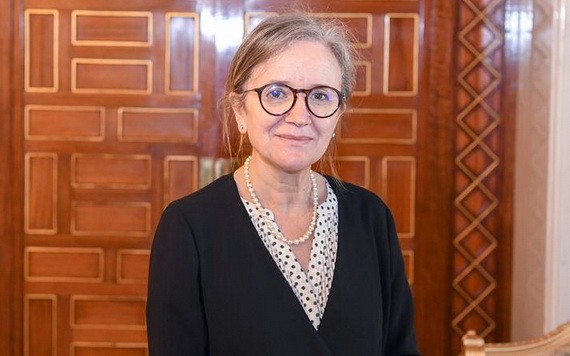 突尼斯首名女總理娜傑拉‧布登‧魯姆贊。（圖源：互聯網）