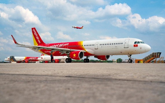 越捷航空客機。（圖源：互聯網）