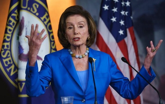 美國加州眾議院議長南希佩洛西當地時間10月12日在華盛頓國會大廈舉行的新聞發佈會上發表講話。（圖源：AP）