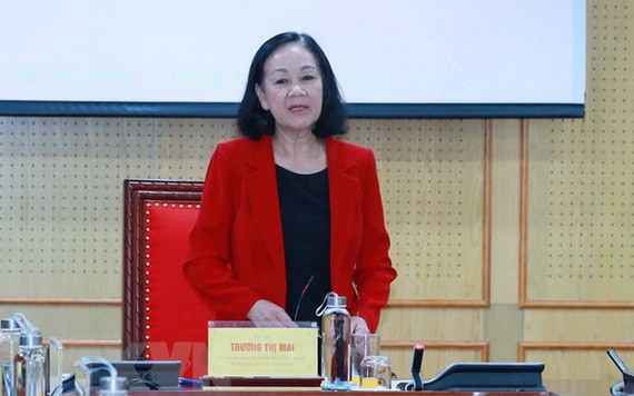 中央組織部長張氏梅。（圖源：越通社）