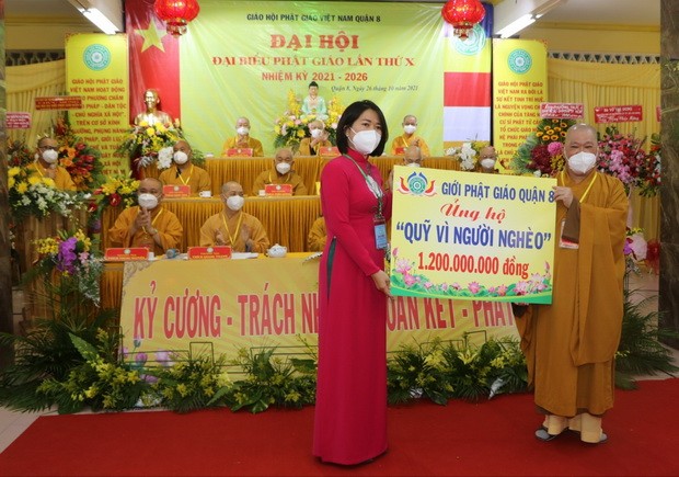 第八郡佛教代表大會隆重舉行 ảnh 1