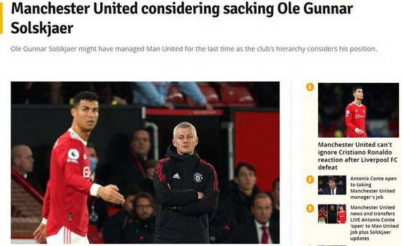 曼聯高層已考慮換帥。（圖源：互聯網）