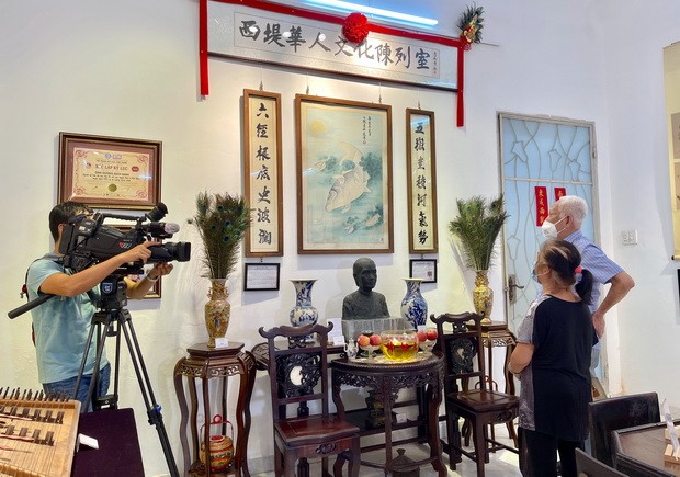 越南電視台拍攝西堤華人文物專題紀錄片 ảnh 1