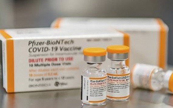 圖為輝瑞的新型兒科新冠肺炎疫苗小瓶。 （圖源: 互聯網）