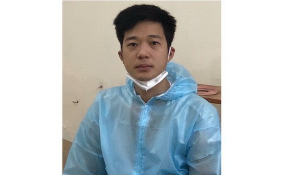 被抓獲的嫌犯阮越王。（圖源：警方提供）