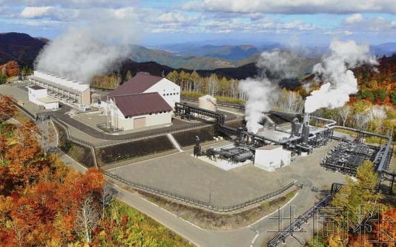 秋田縣湯澤市的山葵澤地熱發電站。（圖源：互聯網）