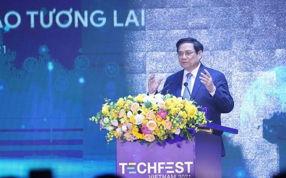 政府總理范明政在會上致開幕詞。(圖:文南)