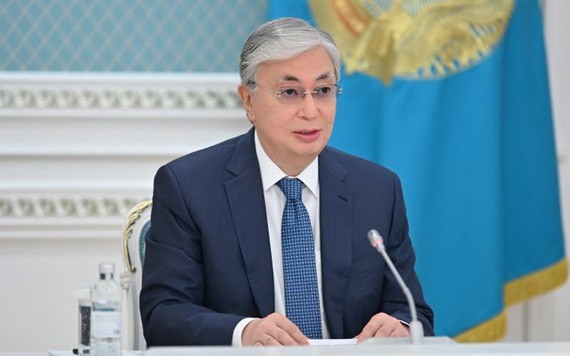 哈薩克斯坦共和國總統卡西姆‧托卡耶夫。(圖:哈通社)