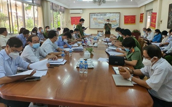 PC07代表與第五郡人委會召開有關消防安全 工作的會議。