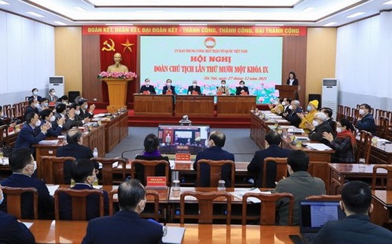 會議現場。(圖:Mattran.org.vn)