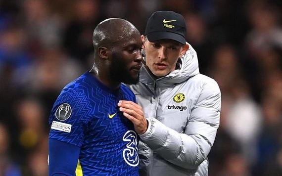 盧卡庫（左）與圖赫爾和解。（圖：互聯網）