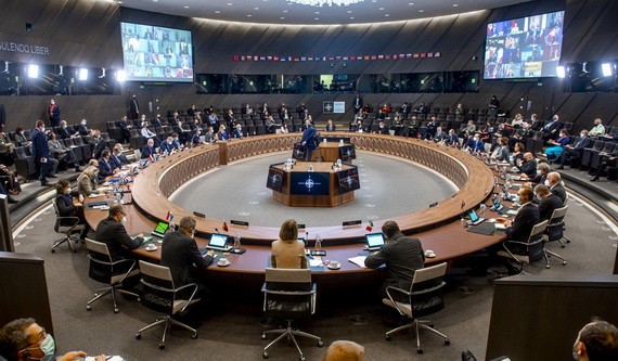 北約成員國外長特別會議。（圖：互聯網）