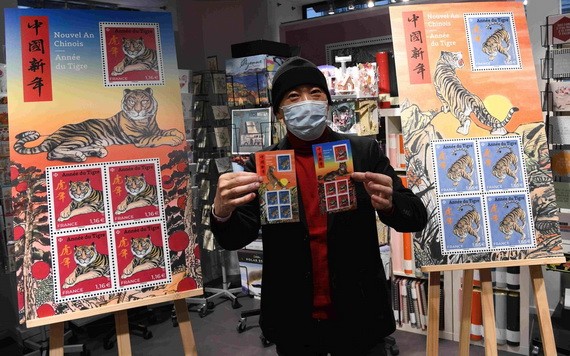 法國發行中國農曆虎年生肖郵票