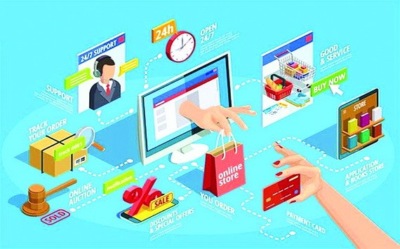 電子商務使消費者購物更便利。