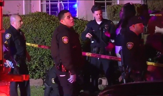 警方封鎖案發現場。（圖：視頻截圖）