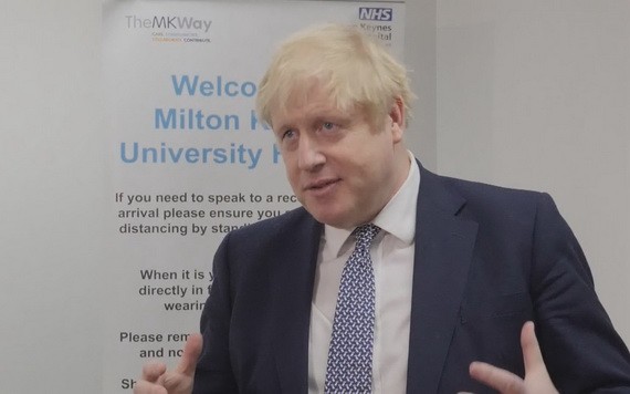 英國首相約翰遜。（圖：互聯網）