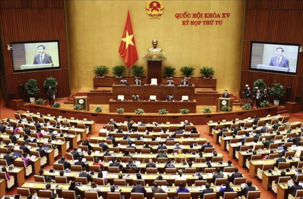 第十五屆國會第四次會議在河內國會大廈隆重舉行。(圖:越通社)