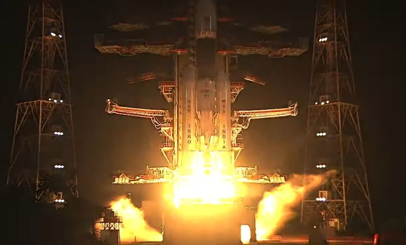 LVM3運載火箭將36顆通信衛星成功送入預定軌道。（圖：ISRO）