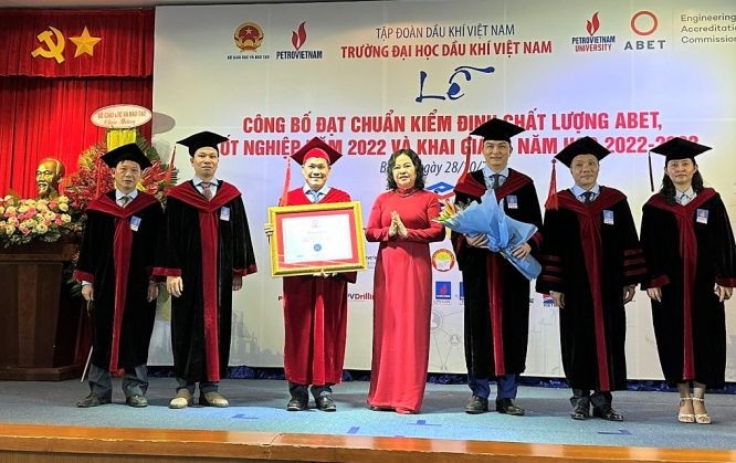越南油氣大學榮獲 ABET教育質量認證。（圖：成安）