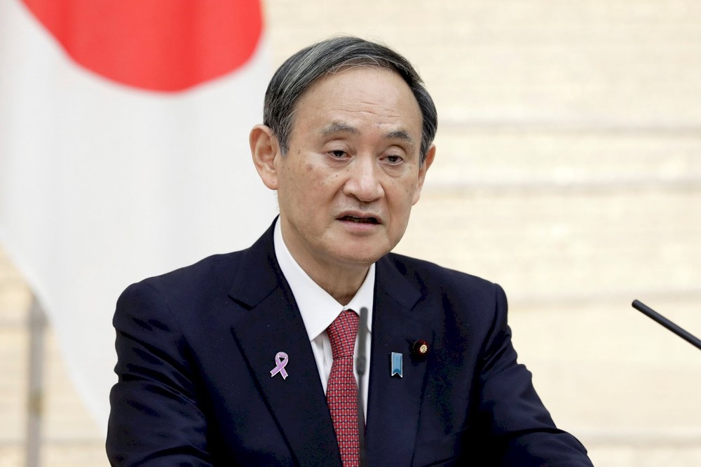 日本前首相菅義偉。(圖:路透社)