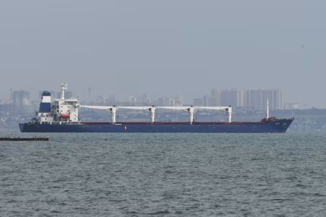 2022年8月1日，第一艘載有烏克蘭糧食的船隻從敖德薩港口出發。（圖：Getty Images）