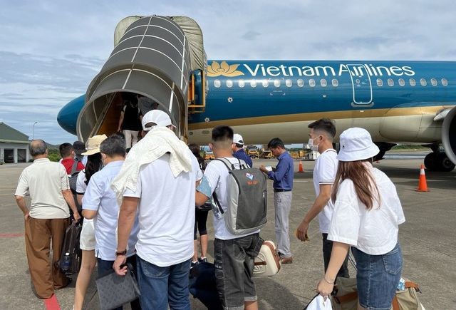 乘客登機。（示意圖：VNA）