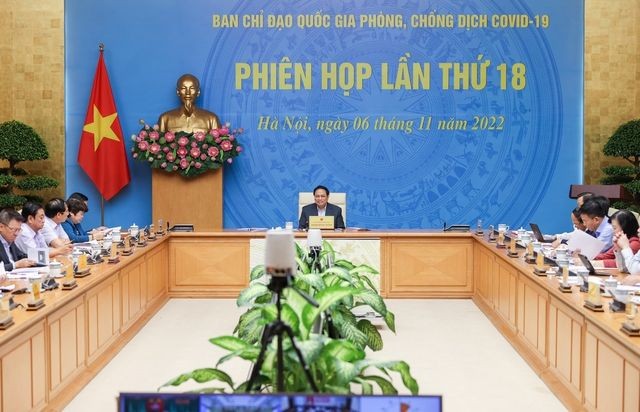 政府總理范明政主持會議。（圖：VGP）