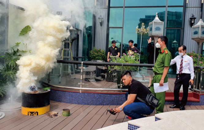 市中心區消防演習