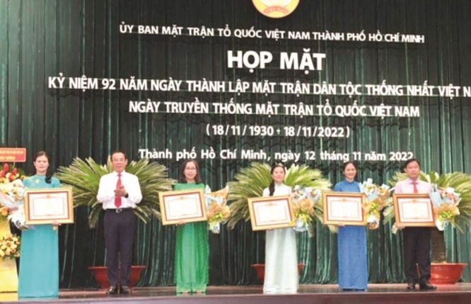 市越南祖國陣線為本市發展作重大貢獻