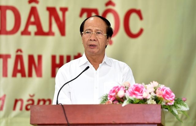 政府副總理黎文成在盛會上致詞。（圖：VGP）