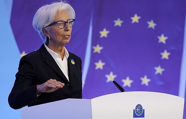 歐洲央行行長拉加德。（圖：EPA）