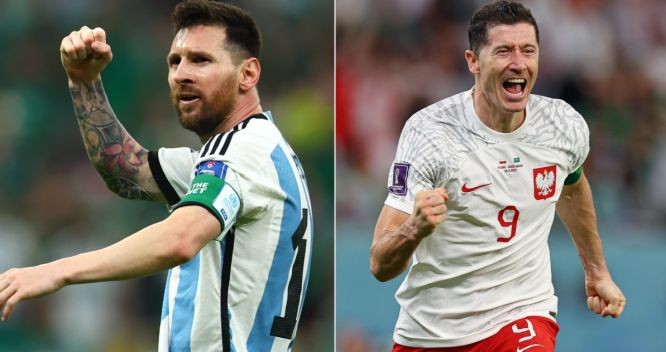 梅西與萊萬生死一戰。（圖：互聯網）