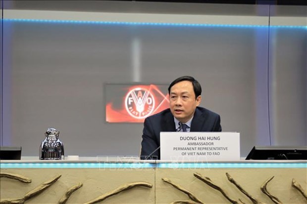 越南常駐世界糧食計劃署代表楊海興大使。(圖:越通社)