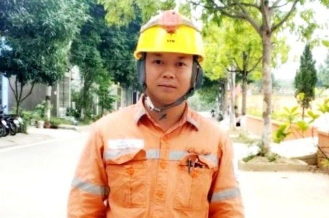 勇闖火海救出7歲孩童的電工阮德成。（圖：秋蘭）