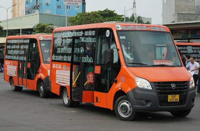 60-7巴士線是本市新富郡新富車站與同奈省邊和車站雙向連接。(圖:VNE)